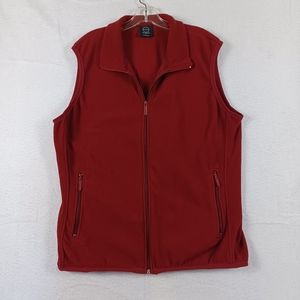 ET[TU fleece vest full zip Sz L